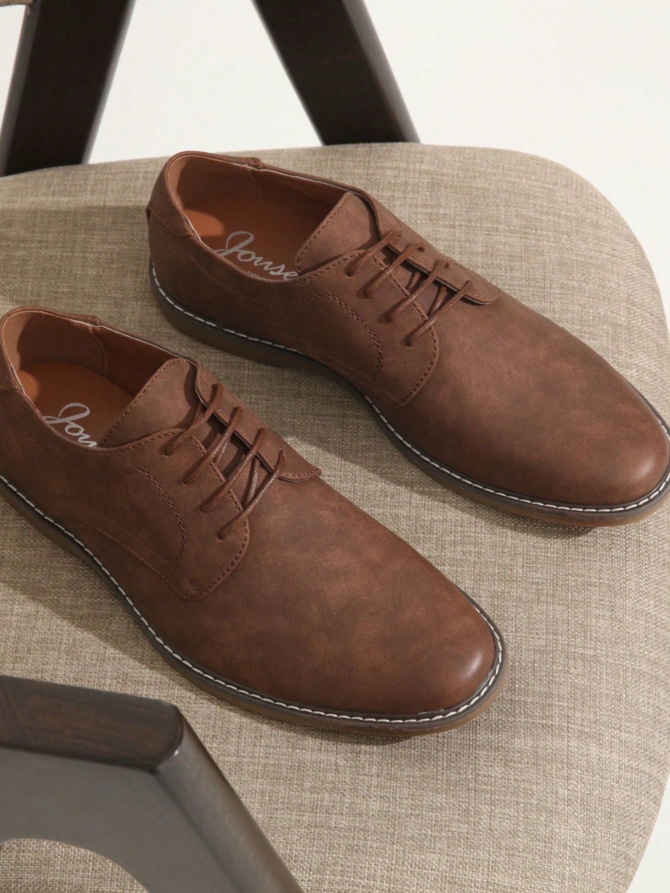 Men'S Shoes Smart - Мужские повседневные туфли из замши, коричневые