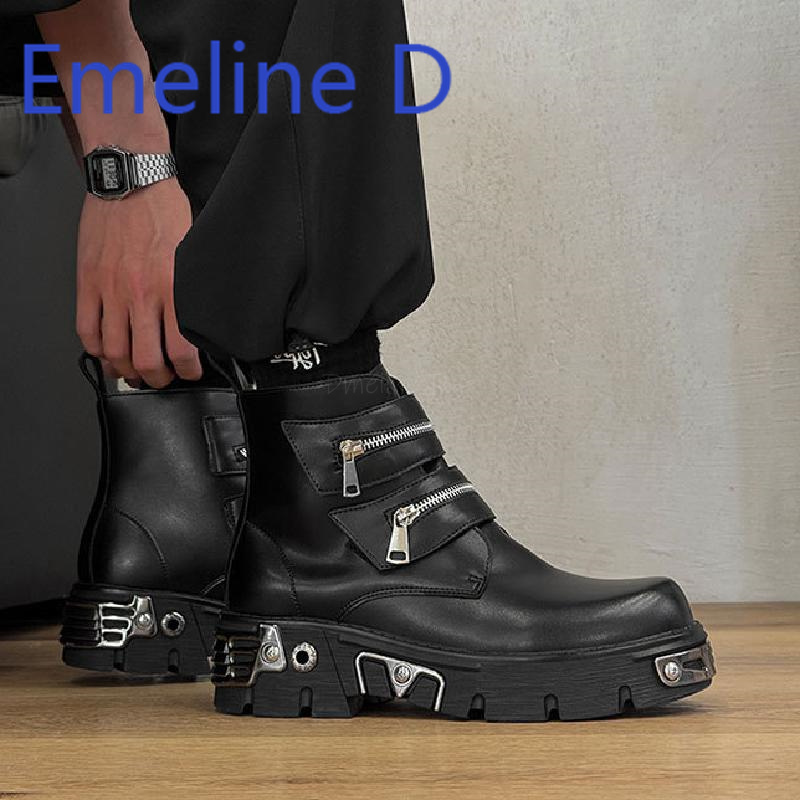 Men'S Shoes Increase Height - Высокие туфли в стиле темно-панк, модные