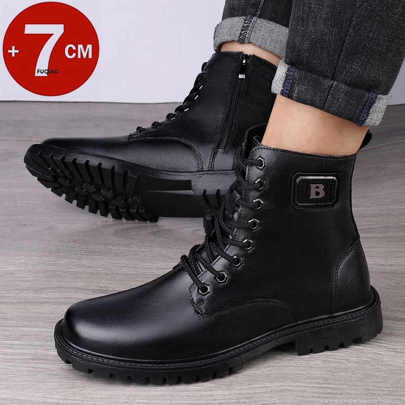 Мужские зимние кожаные ботинки – обзор и цена Men'S Shoes Increase Height